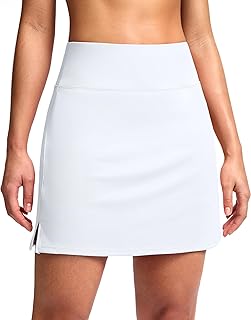 16" Skorts for Women with 2 Pockets High Waisted A Line Pickleball Golf Skort Casual Athletic Tennis Skirt