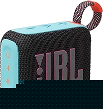 Go 4 - Ultra-Portable, Waterproof and Dustproof Bluetooth Speaker, Big JBL Pro Sound with Punchy bass, 7-Hour Built-in Battery, Made in Part with Recycled Materials (Black & Orange)