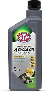 STP Premium Small Engine 4 Cycle Oil Formula, SAE10W-30 Small Engine Oil Engine Care Formula Reduces Wear for Lawnmower, Push Mower, Tractor, 32 Oz, STP