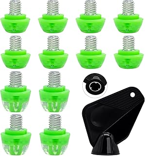 13PCS Soccer Cleat Studs for adidas,M6 Thread (6mm) Detachable TPU Replacement Spikes with Aluminum Wrench,for Firm/Soft Ground Boots,NOT for Traxion