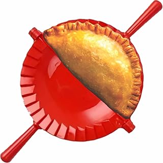Empanada Maker Press 6 Inch - Professional Empanadas - Mold Ravioli Dumpling Wrap, Tortilla Folder, Wonton Dough Press 2-in-1 Cutter Sealer, Pierogi, Calzone, Hand Pot Pie Maker Wraper