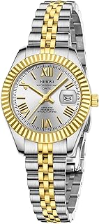 Watches for Women Analog Quartz Waterproof Ladies Wrist Watches with Date Dainty Fashion Luxury Stainless Steel Watch for Small Wrists Female Elegant Dress Women's Watch