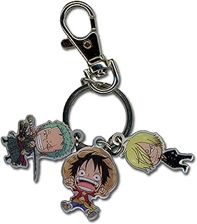 Great Eastern Entertainment One Piece Luffy, Zoro & Sanji Metal Keychain