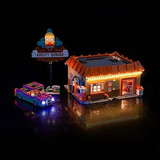 LED Light Compatible with Lego The Simpsons: Krusty Burger, Creative Lighting Compatible with Lego 10352- Not Come with Model