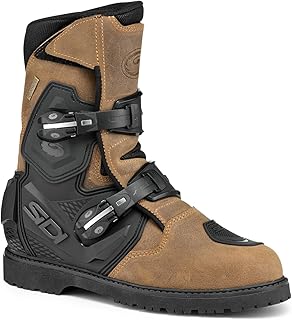 SIDI | Touring Motorcycle Boots, Professional Motocross Boots for Men MID ADVENTURE 2 GORE, Micro-Adjustable Buckles, GORE-TEX, Velcro Strap