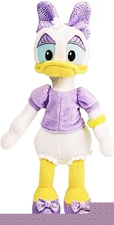 Disney Junior Mickey Mouse Small Plushie Stuffed Animal Daisy Duck, Kids Toys for Ages 2 Up by Just Play