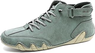 Men's Beck Shoes Waterproof Non Slip High Top Chukka Boots Handmade Suede Caual Outdoor Sneakers