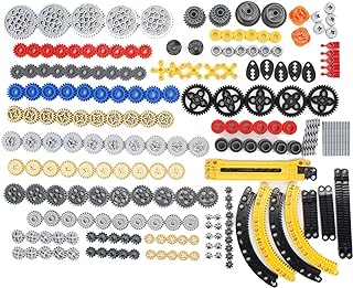 SEEMY 233PCS Gear Set for Technical-Series Parts Compatible with Lego Technic Parts, Liftarm, Pins, Axles, Connectors for Technic Building Blocks Set (Gear Set)