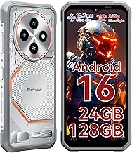 Fort 2 Rugged Phone Android 16, 10.7mm Ultra-Thin Rugged Smartphone Unlocked, 24GB + 128GB/2TB 6.56”HD+90Hz Large Dispaly, 4G T-Mobile Dual SIM IP69K Waterproof 16MP+13MP Camera, NFC/OTG/GPS
