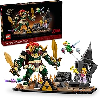 The Legend of Zelda: Ocarina of Time – The Final Battle - Building Set for Adults, Ages 18+ - Nintendo Collectible with Link & Zelda Minifigures - Bedroom or Game Room Decor - 77093