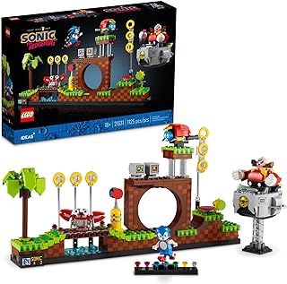 Ideas Sonic The Hedgehog – Green Hill Zone 21331 Collectible Set, Nostalgic 90's Gift Idea for Adults with Dr. Eggman Figure and Eggmobile