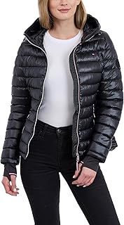 Women's Puffer Jacket, Lightweight Packable Jacket With Hood & Bag