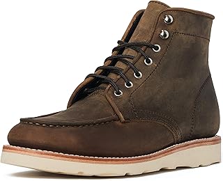 Men's Diplomat Moc Toe Leather Boot