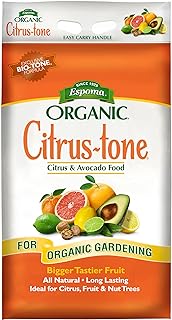 Espoma Organic Citrus-Tone 5-2-6 Natural & Organic Fertilizer and Plant Food for All Citrus, Fruit, Nut & Avocado Trees; 18 lb. Bag. Promotes Vigorous Growth & Abundant Fruit