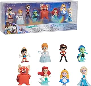 Disney100 Years of Epic Transformations, Limited Edition 8-piece Figure Set, Kids Toys for Ages 3 Up by Just Play
