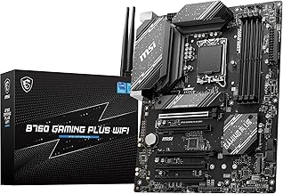 B760 Gaming Plus WiFi V1 Motherboard, ATX - Supports Intel 14th, 13th & 12th Gen Core Processors, LGA 1700 - DDR5 Memory Boost 6800+MHz/OC, 2 x PCIe 4.0 x16, 2 x M.2 Gen4, 2.5G LAN, Wi-Fi 6E