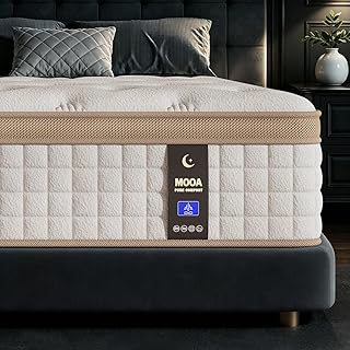 Mattress Full Size, 12 Inch Mattress Medium Firm with Extra Lumbar & Shoulder Support, Hybrid Mattresses with Gel Memory Foam,Pressure Relief & Motion Isolation, No Odor