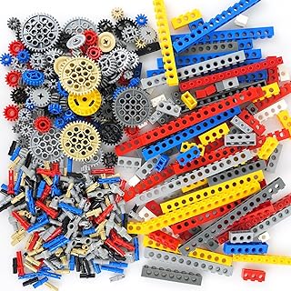 Technical Parts Building Blocks Pieces Bulk, Gears Beams Pins Liftarms Random EV3 Replacement Accessories, Compatible with Major Car Parts