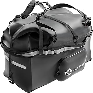 Waterproof Duffel Bag - Large Dry Bag, 1680D TPU, Heavy Duty, Camping & Marine Dry Bag, 8x8 Popout Pocket