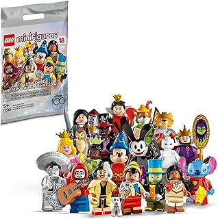 Minifigures Disney 100 71038, Limited Edition Collectible Figures for Disney 100 Celebration, Gift to Encourage Kids Ages 5+ to Enjoy Independent Play (1 of 18 Bags to Collect)