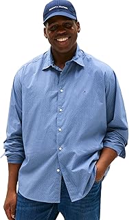 Men's Long Sleeve Poplin Shirts in Regular Fit, Men's Button Down Shirts, Also Available in Big and Tall