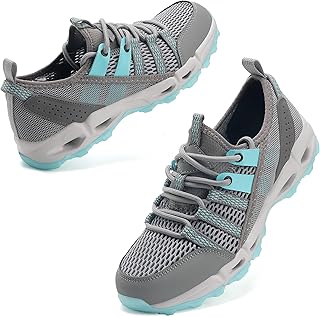 Womens Hiking Water Shoes for Women Quick Dry Outdoor Sport Sneakers Non Slip Lightweight Breathable Summer Trekking and Walking Climbing Shoe