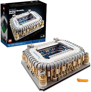 Icons Real Madrid Santiago Bernabéu Stadium 10299 Building Set - Soccer Field and Model Building Kit for Adults, Home and Office Collectible Decor Piece, Great Gift Idea for Sports Fans