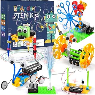 BeAndge STEM Kits for Kids Age 6-8 8-10 - Boy Gifts for 6 7 8 Year Old Boys Birthday Gift, STEM Toys for Age 8-13, Science Kits for Kids 5-7 8-12, Robotics Experiment Engineering Robot Building Crafts