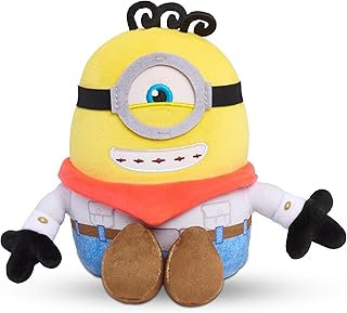 Illumination Minions & Monsters James Squooshy Plush Toy, 7-Inch Soft Squishy Stuffed Animal, Sensory Fidget Toy with Bean Fill, Kids Gift Ages 3+
