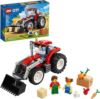 City Great Vehicles Tractor 60287 Building Toy Set for Kids, Boys, and Girls Ages 5+ (148 Pieces)