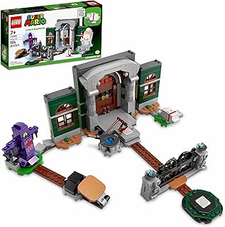 Super Mario Luigi’s Mansion Entryway Expansion Set 71399 Building Kit; Collectible Toy for Kids Aged 7 and up (504 Pieces)