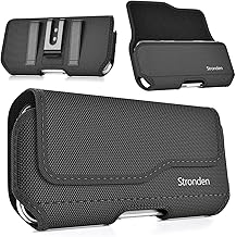Magnetic Closure Holster for Samsung Galaxy S26, S25, S24, S23, S22, S21, S20, S10, S9, A10e, A01- Nylon Belt Case with Metal Clip Pouch Phone Holder (Fits Slim/Thin Case Only)