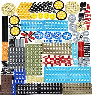184PCS Gear and Axle Set for Technic Parts Compatible with Lego Technic Parts, DIY Gears Assortment Pack((Liftarm, Pins, Axles, Connectors)) for Technic Building Blocks Set(Random Color)