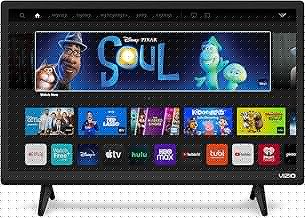 VIZIO 24-inch 1080p Smart TV with Apple AirPlay and Chromecast Built-in, Screen Mirroring for Second Screens, & 150+ Free Streaming Channels, D24f-J09, 2021 Model (Renewed)