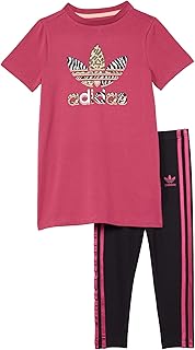 Graphic Print Tee Dress Set (Toddler/Little Kids)
