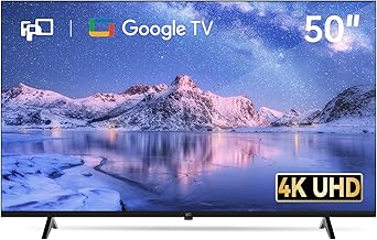 50 Inch Smart TV, 4K LED Google TV with Google Play Built-in Google Cast, HDR 10, MEMC, Voice Remote, Dolby Audio, UHD Stream Live Television (CG50-C3)
