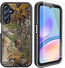 Compatible for Samsung Galaxy A15 5G Case with Screen Protector for Men Boy Camo Design [Military Grade Protection] Heavy Duty Shockproof Case 6.5inch, Camouflage