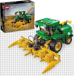 Technic John Deere 9700 Forage Harvester Tractor Toy, Buildable Farm Toy for Imaginative Play, Kids Truck Gift for Boys and Girls Ages 9 and Up who Love Farming Vehicles, 42168