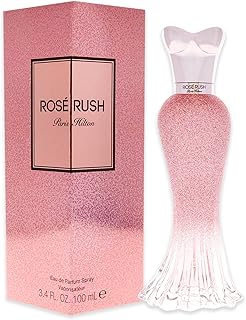 Paris Hilton Rose Rush Eau de Parfum Spray Perfume for Women | Floral and Fruity Fragrance | Notes of Papaya, Peony, Cedar, and White Musk | Feminine | Long-Lasting Scent | 3.4 Fl Oz