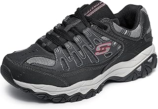 Men's Afterburn M. Fit Fashion Sneakers - Leather Upper, Memory Foam Insole, Rubber Outsole