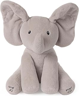 GUND Baby Animated Flappy the Elephant Plush, Singing Stuffed Animal Baby Toy for Ages 0 and Up, Gray, 12"