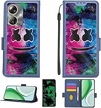 Aroepurt Case Compatible for HTC Wildfire E5 Plus Phone Case Flip Cover [with Tempered Glass Screen Protector][RFID Blocking][Luminous Effect] LPT-BQ