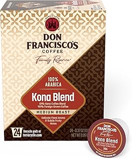Kona Blend Coffee Pods, 24 Count, Medium Roast, Compatible with Keurig Brewers