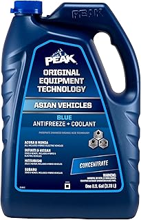 PEAK OET Extended Life Blue Concentrate Antifreeze/Coolant for Asian Vehicles, 1 Gal.
