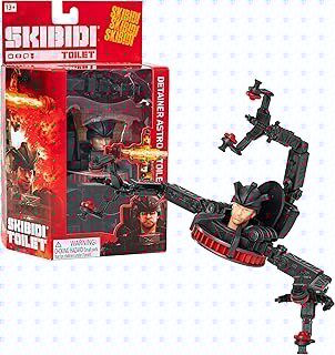 Deluxe Figure - Series 2, 6" Collectible Figures, YouTube Animation Sensation, Officially Licensed Skibidi Toilet Merch - Detainer Astro Toilet