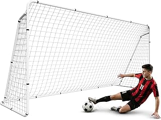 ZENY Portable Soccer Goal for Backyard,12x6 / 10x6.5 / 8x5 ft Kids Adults Soccer Net and Frame for Home Backyard Practice Training Goals, Soccer Training Equipment