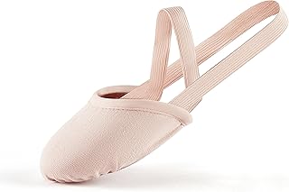 Half Sole Dance Shoes - Stretchy Canvas Pirouette Shoes for Ballet, Lyrical, Modern, Jazz Dance, and Contemporary