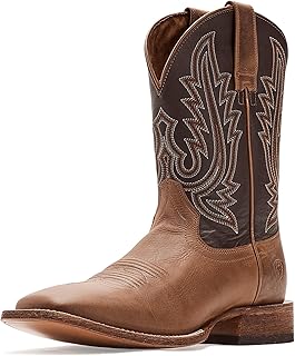 Men's County Roads Wide Square Toe Cowboy Boot