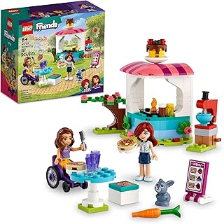Friends Pancake Shop 41753 Building Toy Set, Pretend Creative Fun for Boys and Girls Ages 6+, with 2 Mini-Dolls and Accessories, Inspire Imaginative Role Play