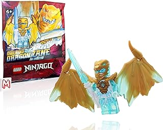 NINJAGO Crystalized Minifigure - Zane (Golden Dragon) with Wings and Sword